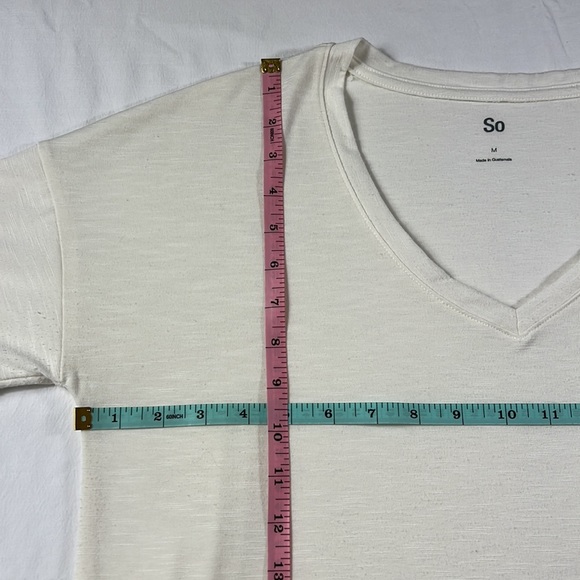 So M Cream Jersey Style Shirt - Picture 11 of 13